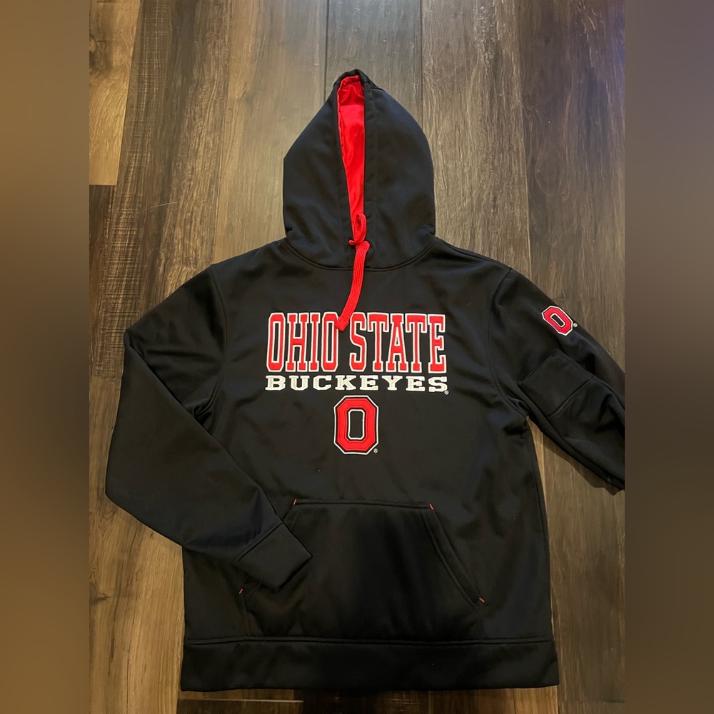 Scarlet & Gray Mens Size XL Ohio State Buckeyes Hoodie worn once like new